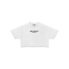 Women’s cropped logo T shirt (white)